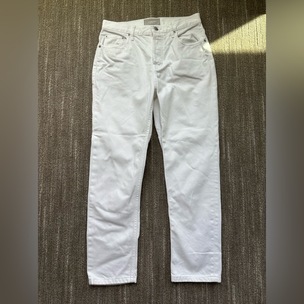 Everlane cheeky white jeans
